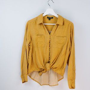 Gorgeous Yellow Polka Dot Blouse